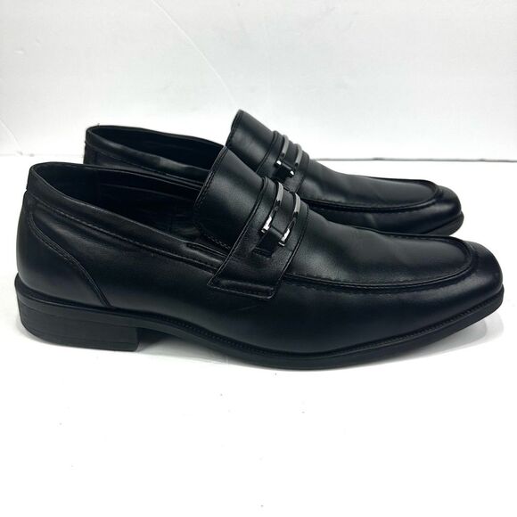 Perry Ellis Portfolio Russel Black Dress Shoe Men's Sz 11.5 Style PEFST14156A-2 - Picture 1 of 14